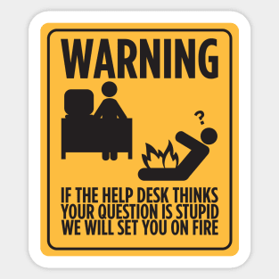 Help desk Sticker